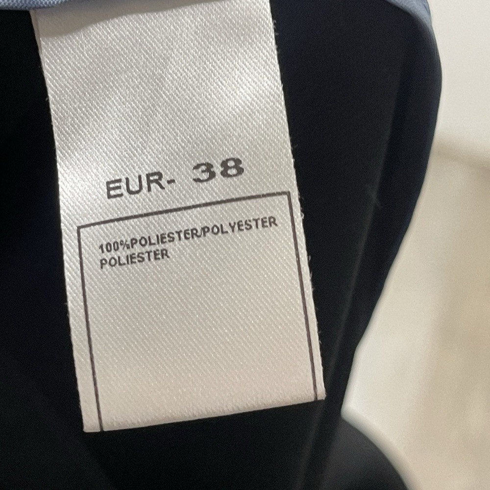 Jesus Del Pozo Black Draped Straight Leg Pants Size 8 Euro 38 Dress‎ Pants Chic - Picture 11 of 11